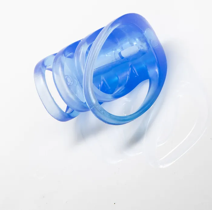 CalExotics Vibrators Couples Pleasure Cage Blue