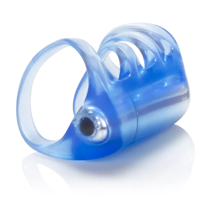 CalExotics Vibrators Couples Pleasure Cage Blue