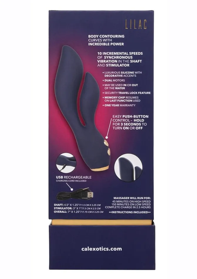 Chic Female Sex Toys Chic Lilac Rechargeable Silicone Rabbit Vibrator