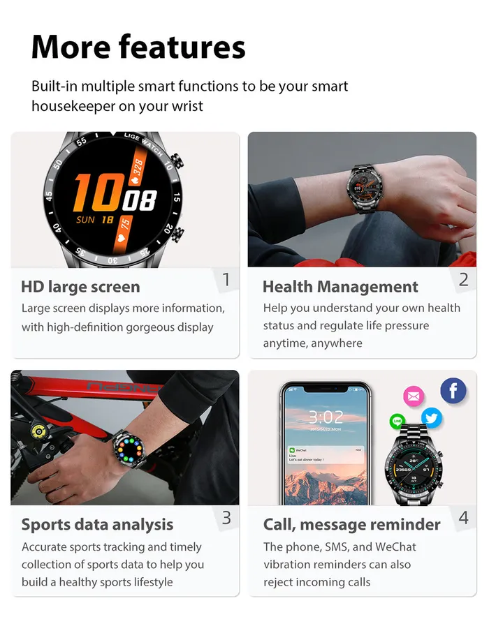 cj Vibrators Liges New Smart Watch Upgrade Smart Wearable Watch