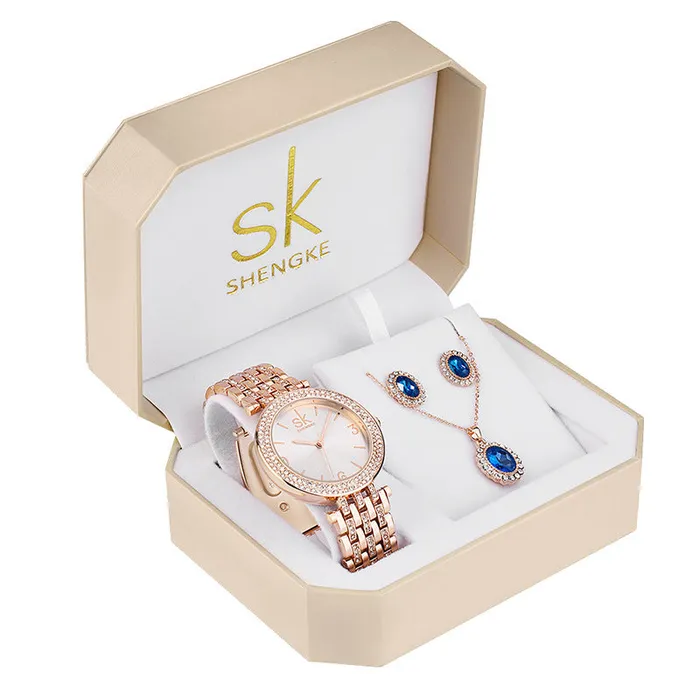 cj Vibrators Watch Set Threepiece Rose Gold Watch