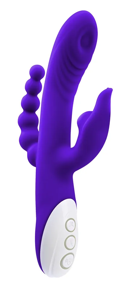 Evolved Novelties Vibrators Lick Me Triple Stim Vibe Purple
