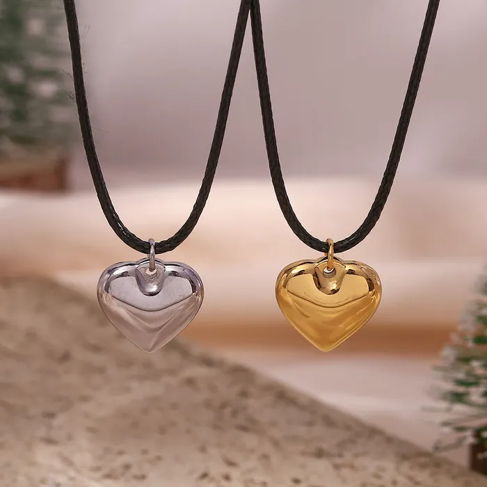 Fashion Jewelry Womens Stainless Steel Rope Chain Peach Necklace cj Dildos