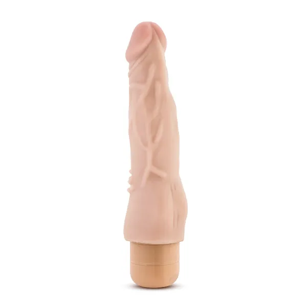 Female Sex Toys Blush Dr Skin Cock Vibe 4 8in Vibrating Cock Beige