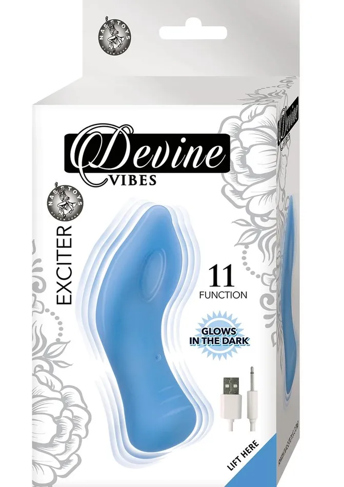Female Sex Toys Devine Devine Vibes Exciter Rechargeable Silicone Glow In The Dark Vibrator