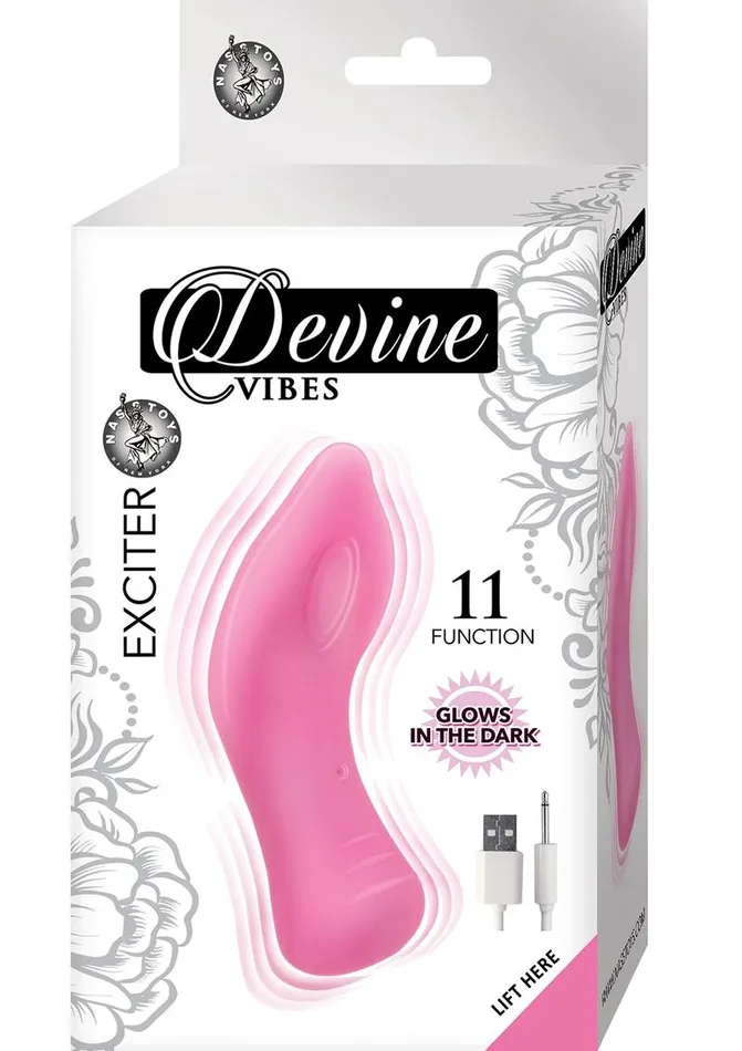 Female Sex Toys Devine Devine Vibes Exciter Rechargeable Silicone Glow In The Dark Vibrator