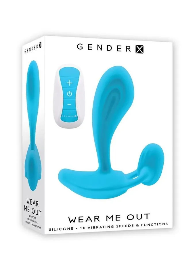 Female Sex Toys Gender X Gender X Wear Me Out Rechargeable Silicone Panty Vibe with Remote