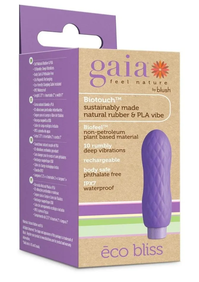 Gaia Eco Bliss Rechargeable Plant Based Vibrator Gaia Female Sex Toys