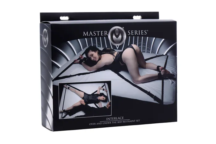 Interlace Over and Under the Bed Restraint Set XR Brands Master Series Dildos Interlace Over and Under the Bed Restraint Set XR Brands Master Series Dildos