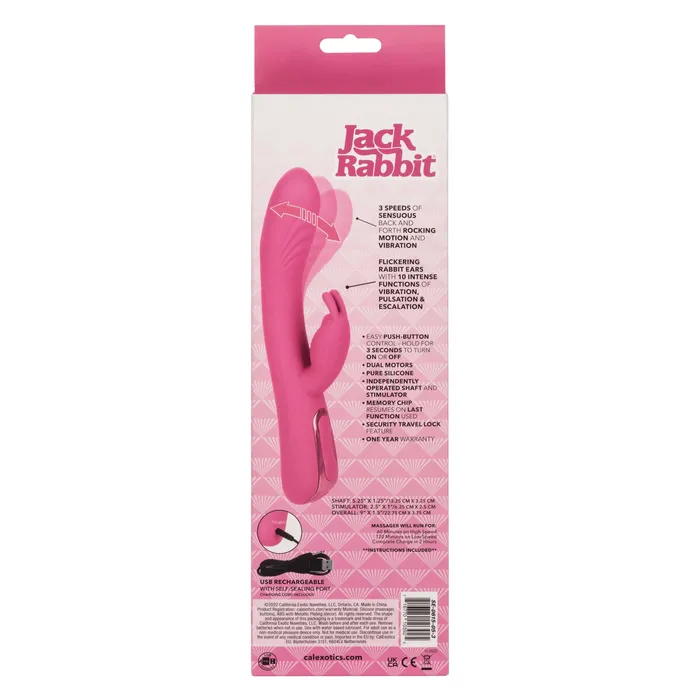 Jack Rabbit Elite Rocking Rabbit Pink CalExotics Vibrators Jack Rabbit Elite Rocking Rabbit Pink CalExotics Vibrators