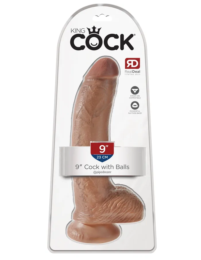 King Cock 9 Inch Cock With Balls Tan Pipedream Dildos King Cock 9 Inch Cock With Balls Tan Pipedream Dildos