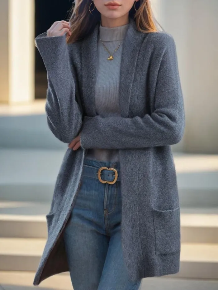 Loose Pockets Sweater Coat For Women cj Anal