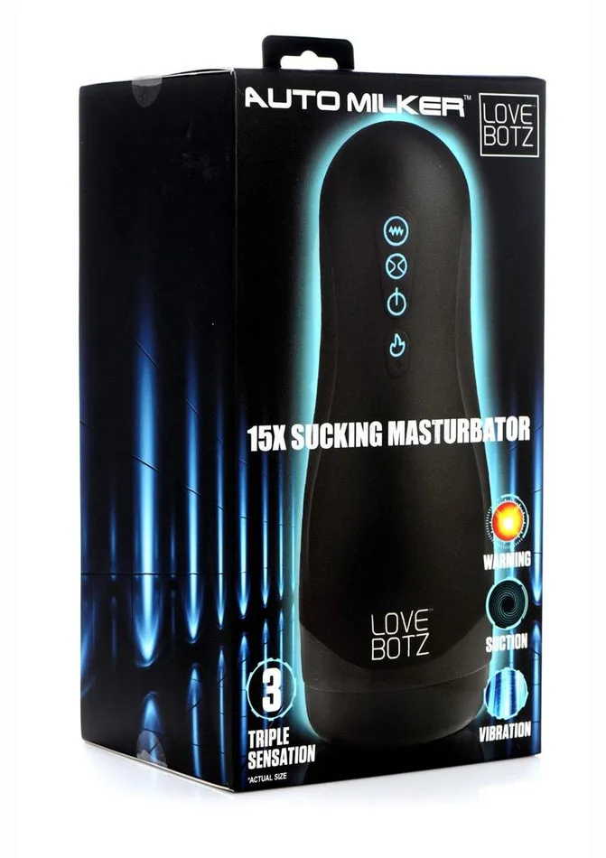 Lovebotz Handheld Milker Rechargeable 15x Sucking Masturbator Lovebotz Male Sex Toys