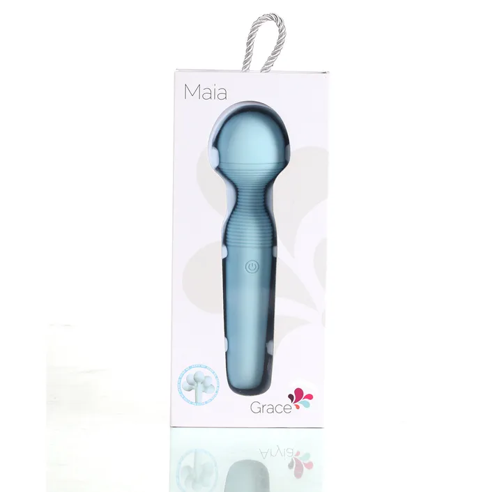 Maia Toys Vibrators Grace Bendable Vibrating Pleasure Wand Blue Maia Toys Vibrators Grace Bendable Vibrating Pleasure Wand Blue