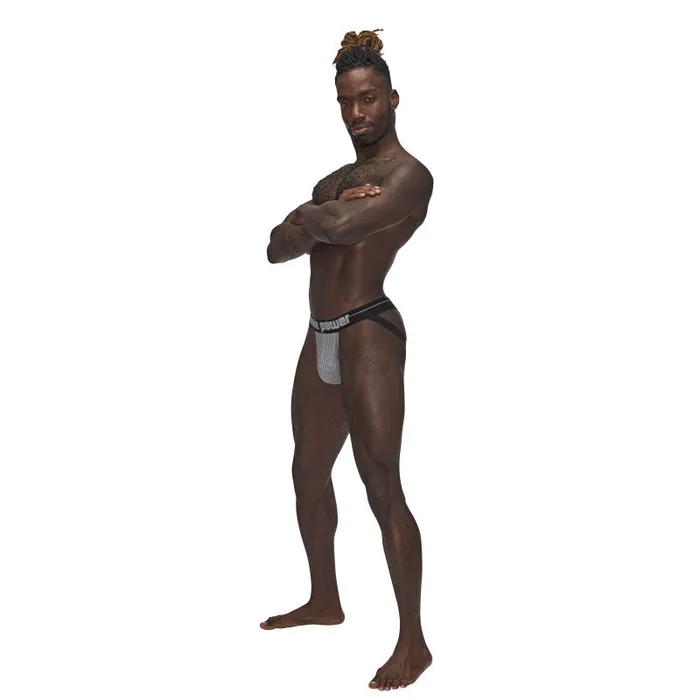 Male Power Male Sex Toys Male Power Sexagon Strappy Ring Jock Grey