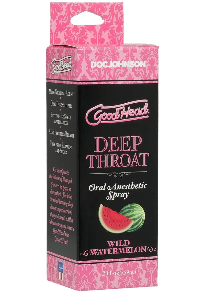 Male Sex Toys GoodHead Goodhead Deep Throat Oral Anesthetic Spray Wild Watermelon Male Sex Toys GoodHead Goodhead Deep Throat Oral Anesthetic Spray Wild Watermelon
