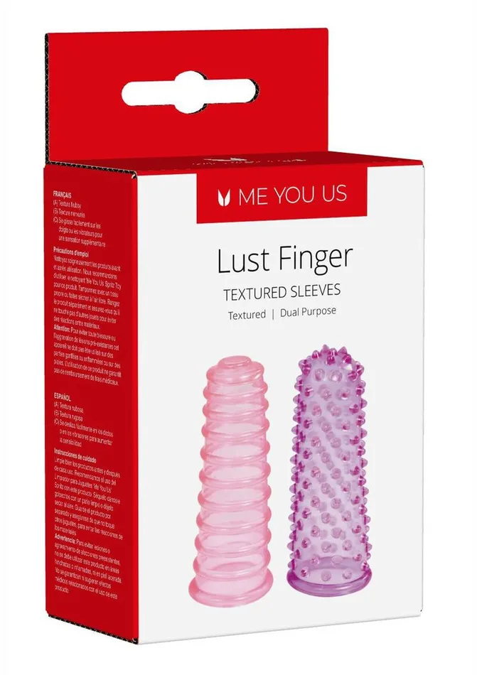 Male Sex Toys ME YOU US Lust Finger Textured Sleeves Me You Us
