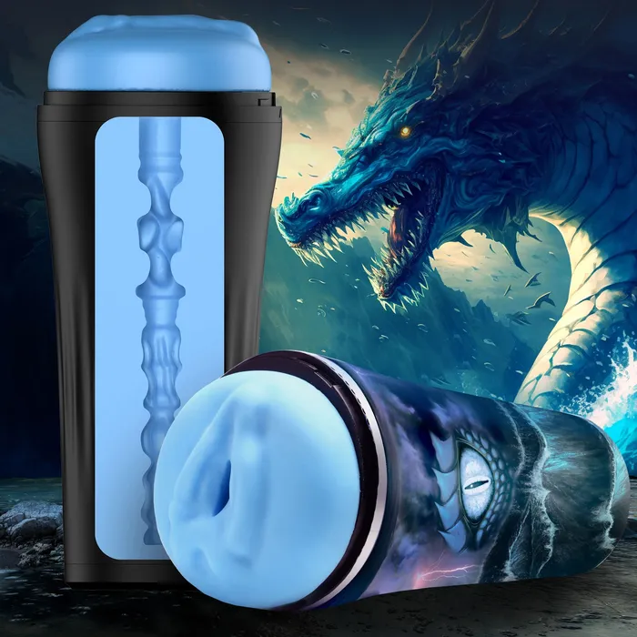 Male Sex Toys XR Brands Creature Cocks Pussidon Sea Monster Stroker Blue