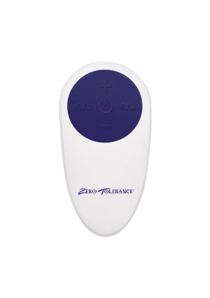 Male Sex Toys Zero Tolerance Zero Tolerance The Rocker Rechargeable Silicone Vibrating Prostate Massager with Remote Control