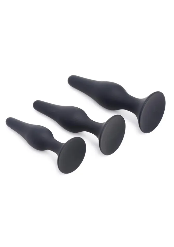 Master Series Male Sex Toys Master Series Triple Spire Tapered Silicone Anal Trainer Master Series Male Sex Toys Master Series Triple Spire Tapered Silicone Anal Trainer