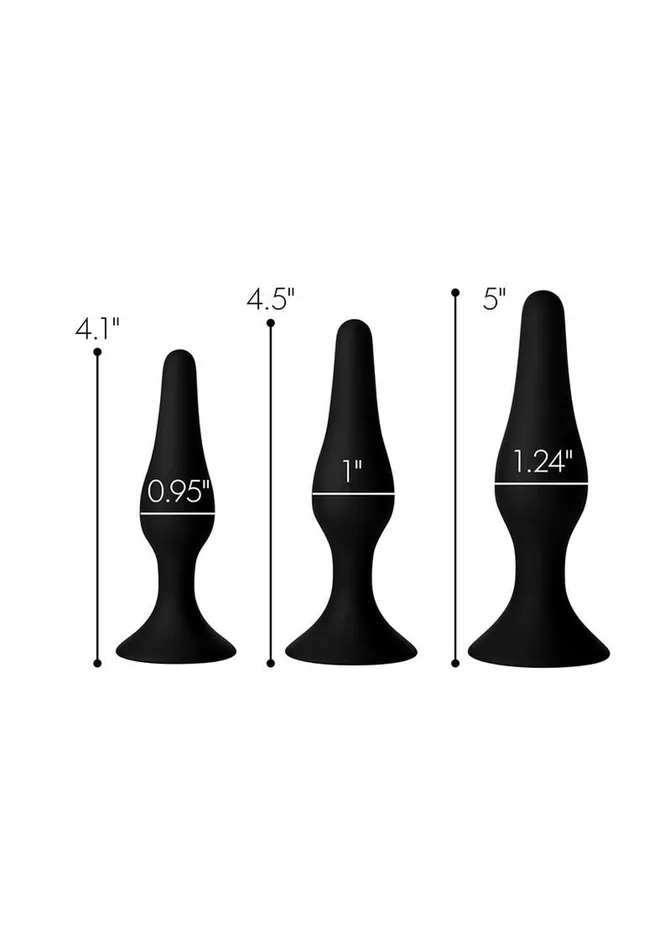 Master Series Male Sex Toys Master Series Triple Spire Tapered Silicone Anal Trainer Master Series Male Sex Toys Master Series Triple Spire Tapered Silicone Anal Trainer