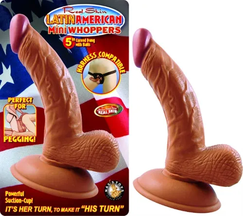 Nasstoys Latin American Mini Whoppers 5Inch Curved Dong With Balls Latin Dildos Nasstoys Latin American Mini Whoppers 5Inch Curved Dong With Balls Latin Dildos