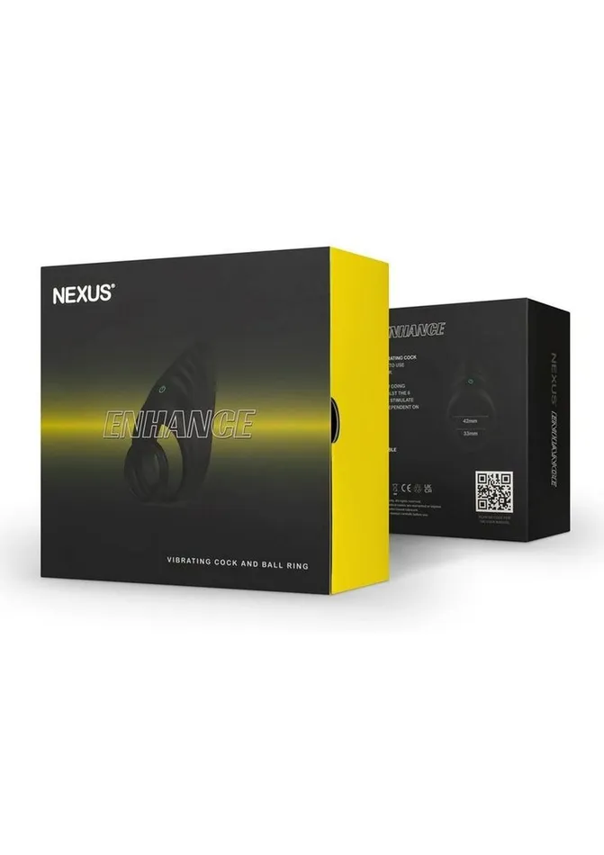 Nexus Enhance Rechargeable Silicone Vibrating Cock and Ball Ring Nexus Couples Nexus Enhance Rechargeable Silicone Vibrating Cock and Ball Ring Nexus Couples