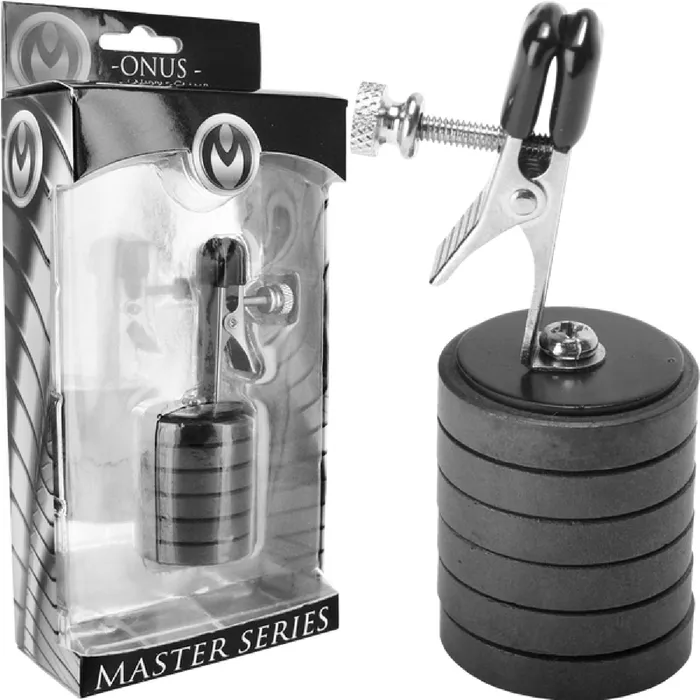 Nipple Clitoral Toys Xr Brands Onus Nipple Clip WMagnet Weights