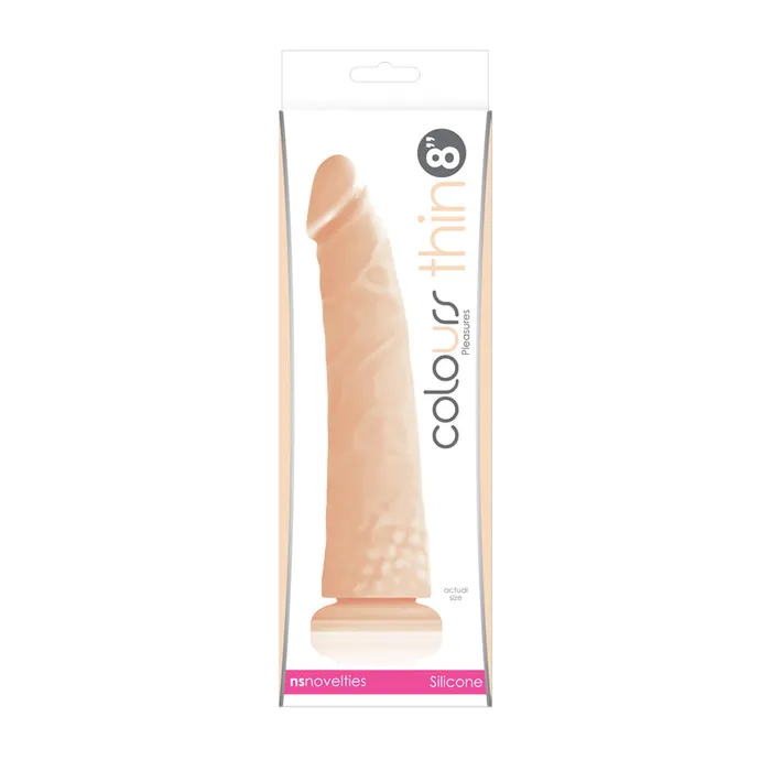 NS Novelties Dildos Colours Thin 8inch Pleasures Dildo