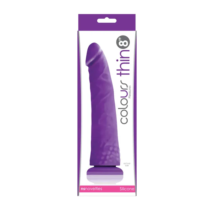 NS Novelties Dildos Colours Thin 8inch Pleasures Dildo