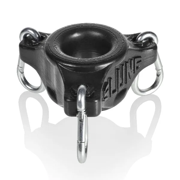 OxBalls Anal Slung Ballstretcher With 3 Carabiners Black
