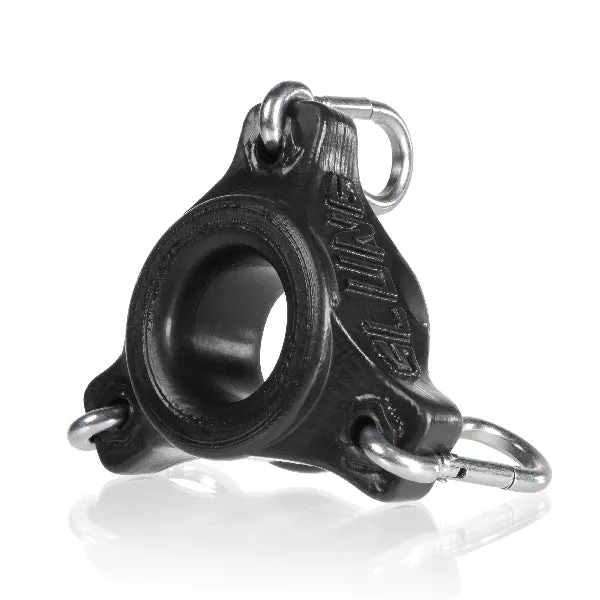 OxBalls Anal Slung Ballstretcher With 3 Carabiners Black