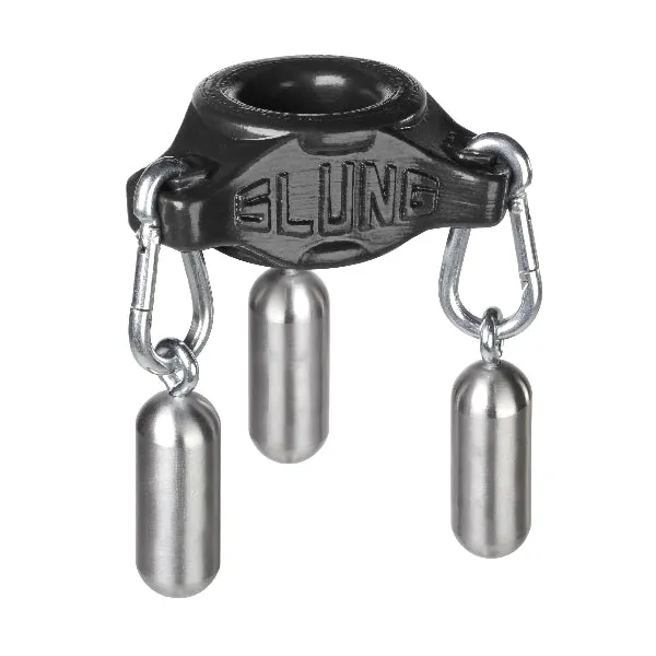 OxBalls Anal Slung Ballstretcher With 3 Carabiners Black