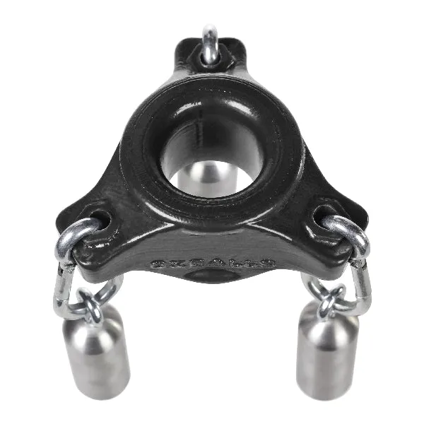 OxBalls Anal Slung Ballstretcher With 3 Carabiners Black