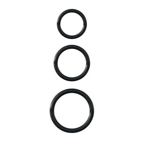Pipedream Anal Fantasy CRingz Silicone Ring Stamina Set Black
