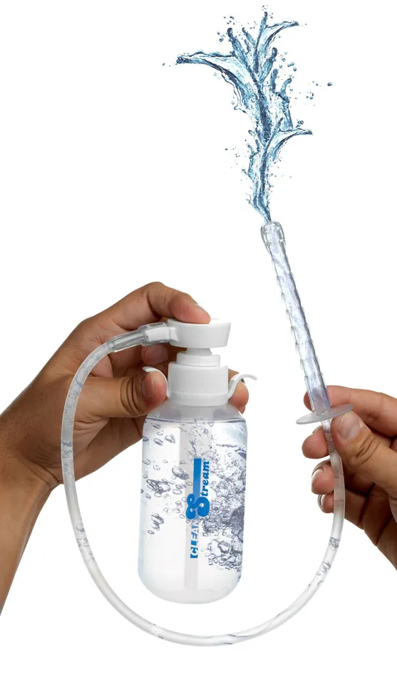 Pump Action Enema Bottle With Nozzle XR Brands Clean Stream Male Sex Toys Pump Action Enema Bottle With Nozzle XR Brands Clean Stream Male Sex Toys