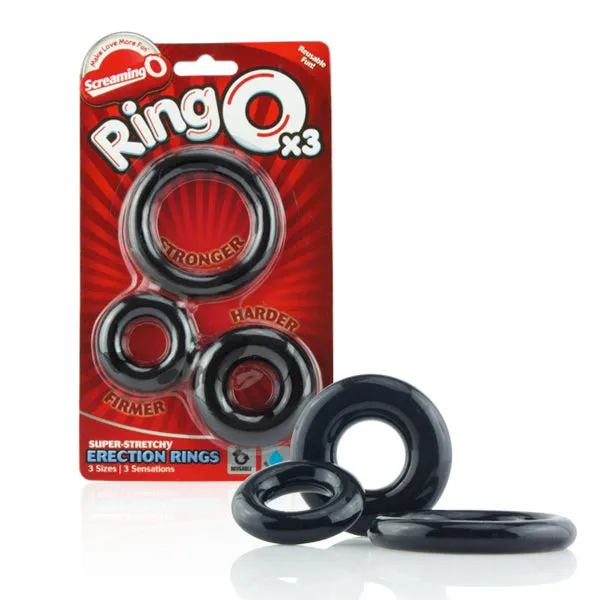 Ring O x3 Black Screamingo Anal