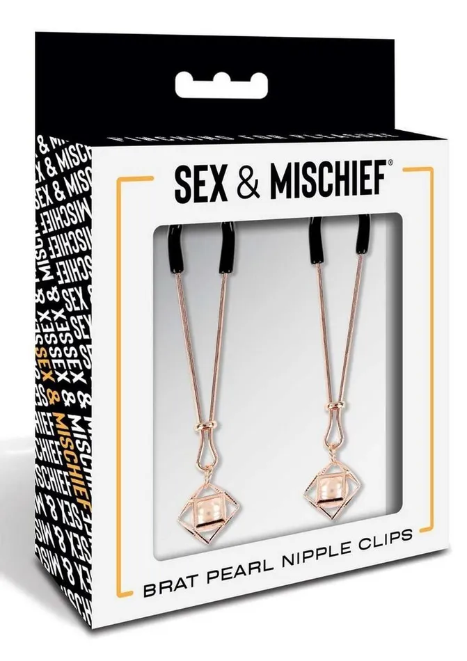Sex and Mischief Couples Sex and Mischief Brat Pearl Nipple Jewelry
