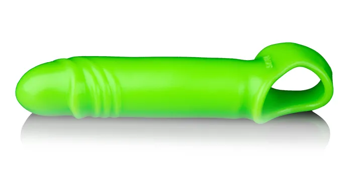 Shots Ouch Male Sex Toys Smooth Stretchy Penis Sleeve Glow in the Dark