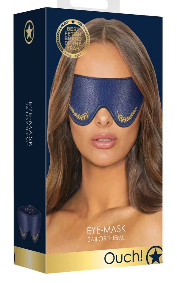 Shots Ouch Vibrators EyeMask Sailor Theme Blue Shots Ouch Vibrators EyeMask Sailor Theme Blue