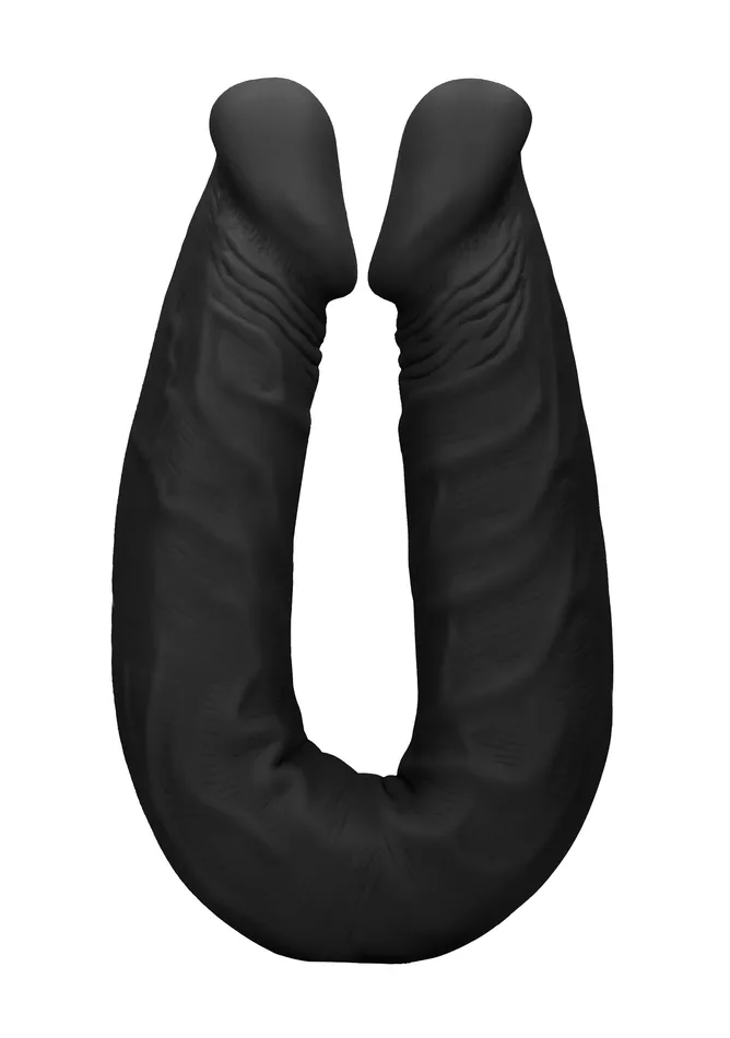 Shots RealRock 18 Inch Double Dong Black Dildos