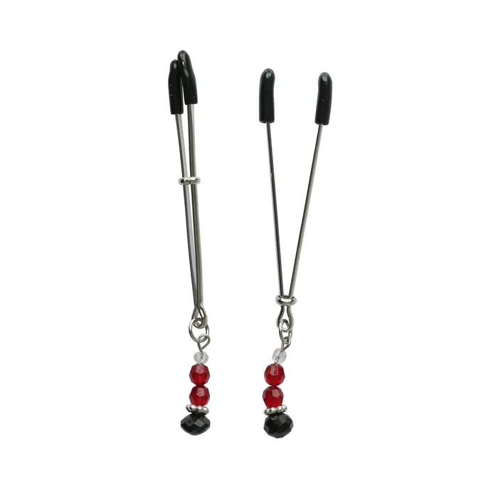 Sportsheets Sex and Mischief Ruby Black Nipple Clips Couples Sportsheets Sex and Mischief Ruby Black Nipple Clips Couples