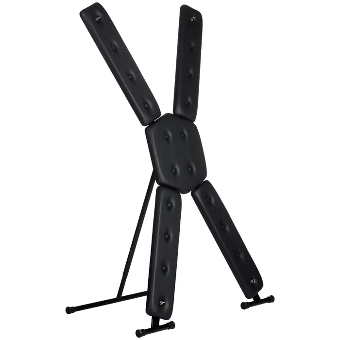 St Andrews Cross Deluxe Black XR Brands Master Series Anal St Andrews Cross Deluxe Black XR Brands Master Series Anal