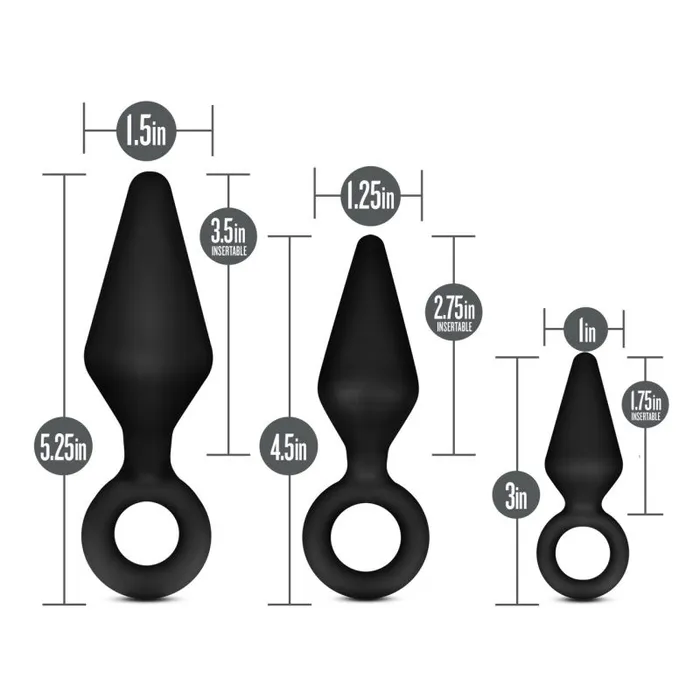The Toolshed AU Male Sex Toys Anal Adventures Platinum Silicone Loop Plug Kit