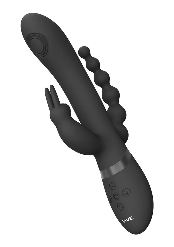 Vive by Shots Vibrators Vive Rini Rechargeable Silicone Pulse Wave and Vibrating Double Penetration Rabbit
