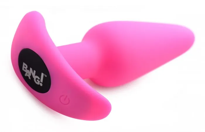 XR Brands Bang Male Sex Toys 21x Silicone Butt Plug With Remote Pink XR Brands Bang Male Sex Toys 21x Silicone Butt Plug With Remote Pink
