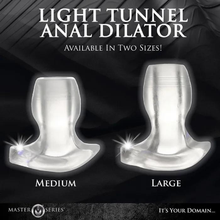 Xr Brands Male Sex Toys LightTunnel LightUp Anal Dilator Large