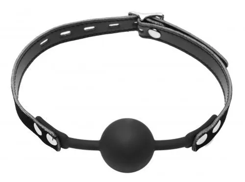 XR Brands Master Series Male Sex Toys Premium Hush Ball Silicone Comfort Forming Locking Ball Gag XR Brands Master Series Male Sex Toys Premium Hush Ball Silicone Comfort Forming Locking Ball Gag