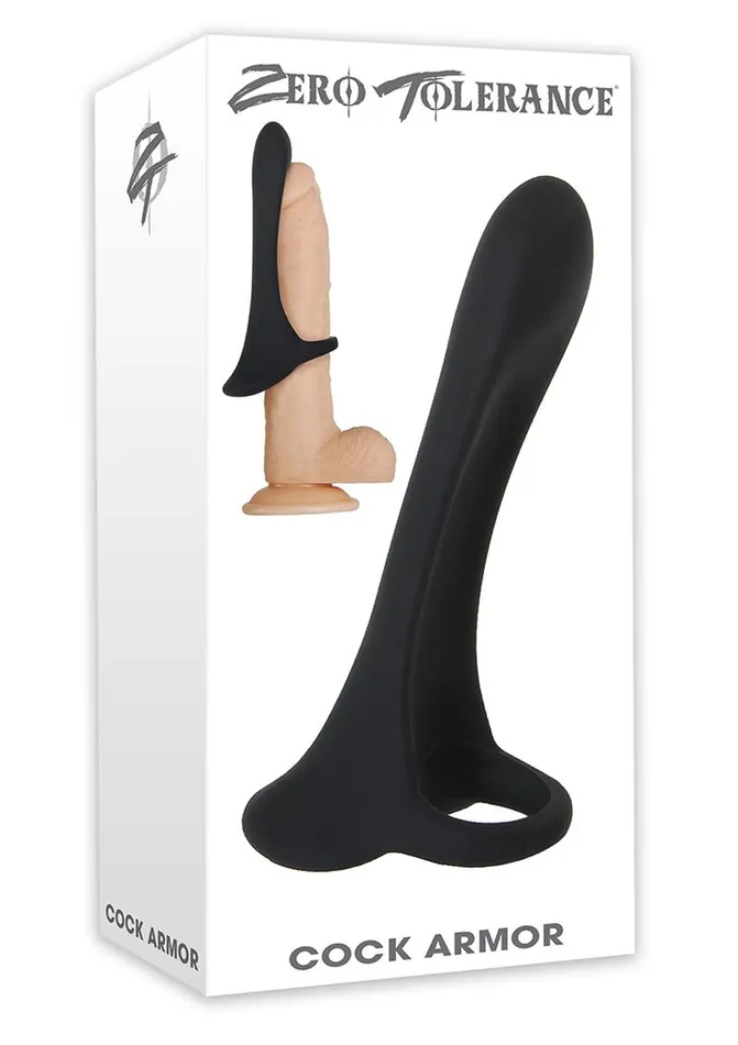 Zero Tolerance Male Sex Toys Zero Tolerance Cock Armor Rechargeable Silicone Vibrating Cock Ring with Long Bullet