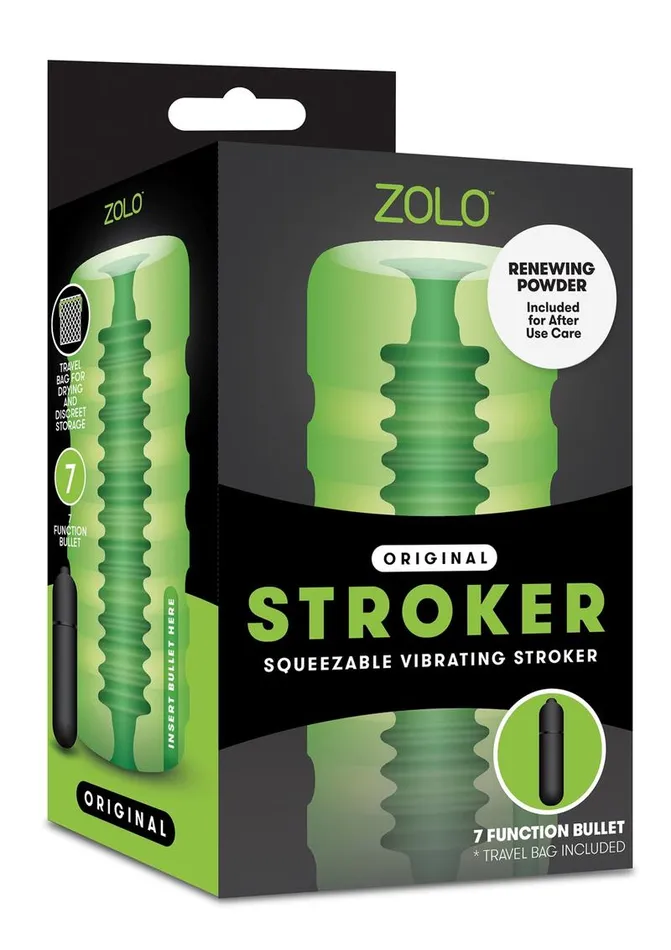 Zolo Male Sex Toys ZOLO Original Stroker Squeezable Vibrating Masturbator with Bullet Zolo Male Sex Toys ZOLO Original Stroker Squeezable Vibrating Masturbator with Bullet